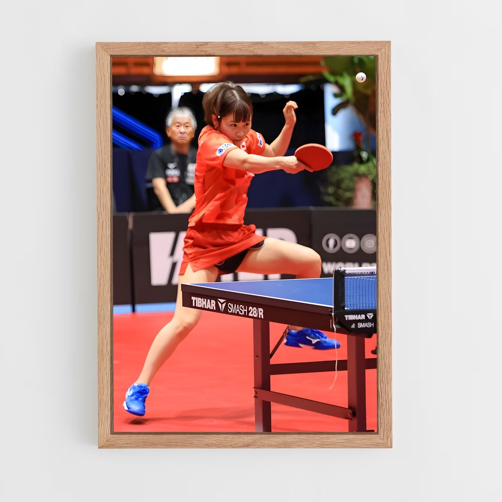 Poster Hirano de miu – affiche Tennis de table (vue 4)